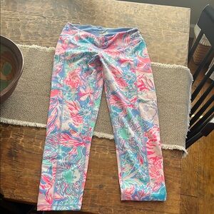 Lilly Pulitzer Pink and Blue Patterned Leggings
